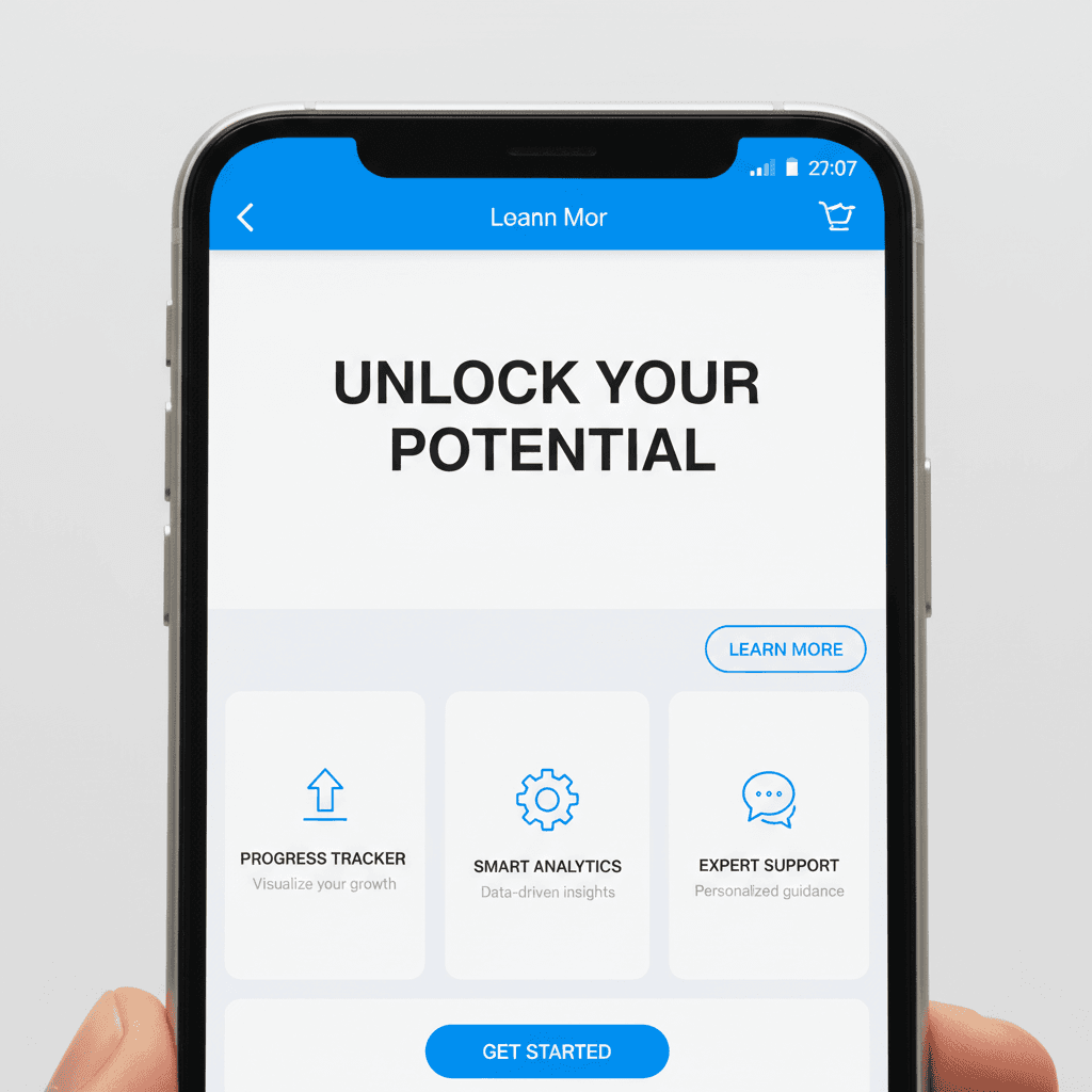 Digital product interface detail on mobile screen